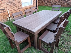 8 Seater Dining Set With Backrest